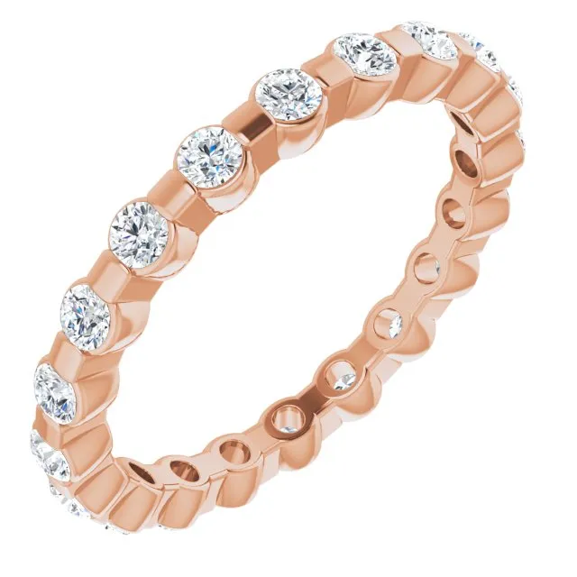 0.66 ct. Bar Set Round Diamond Eternity Band