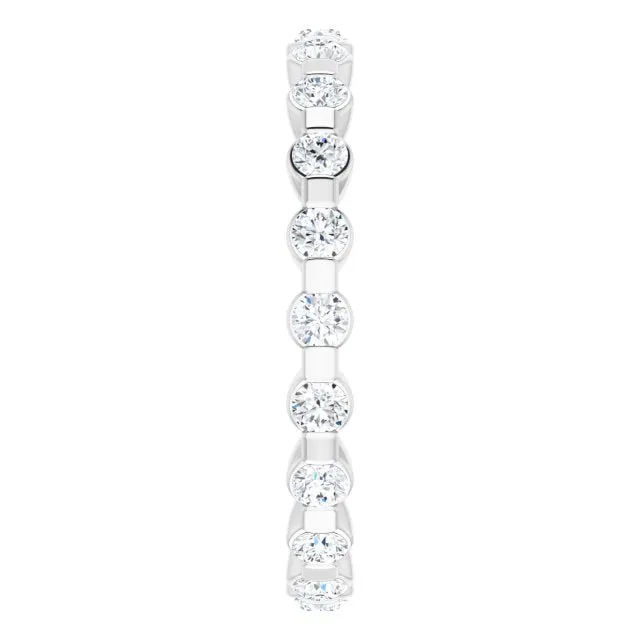 0.66 ct. Bar Set Round Diamond Eternity Band