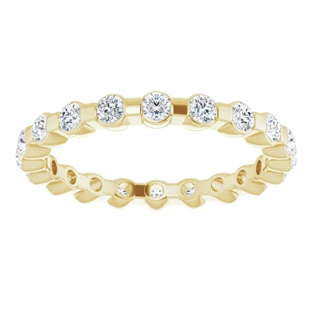 0.66 ct. Bar Set Round Diamond Eternity Band
