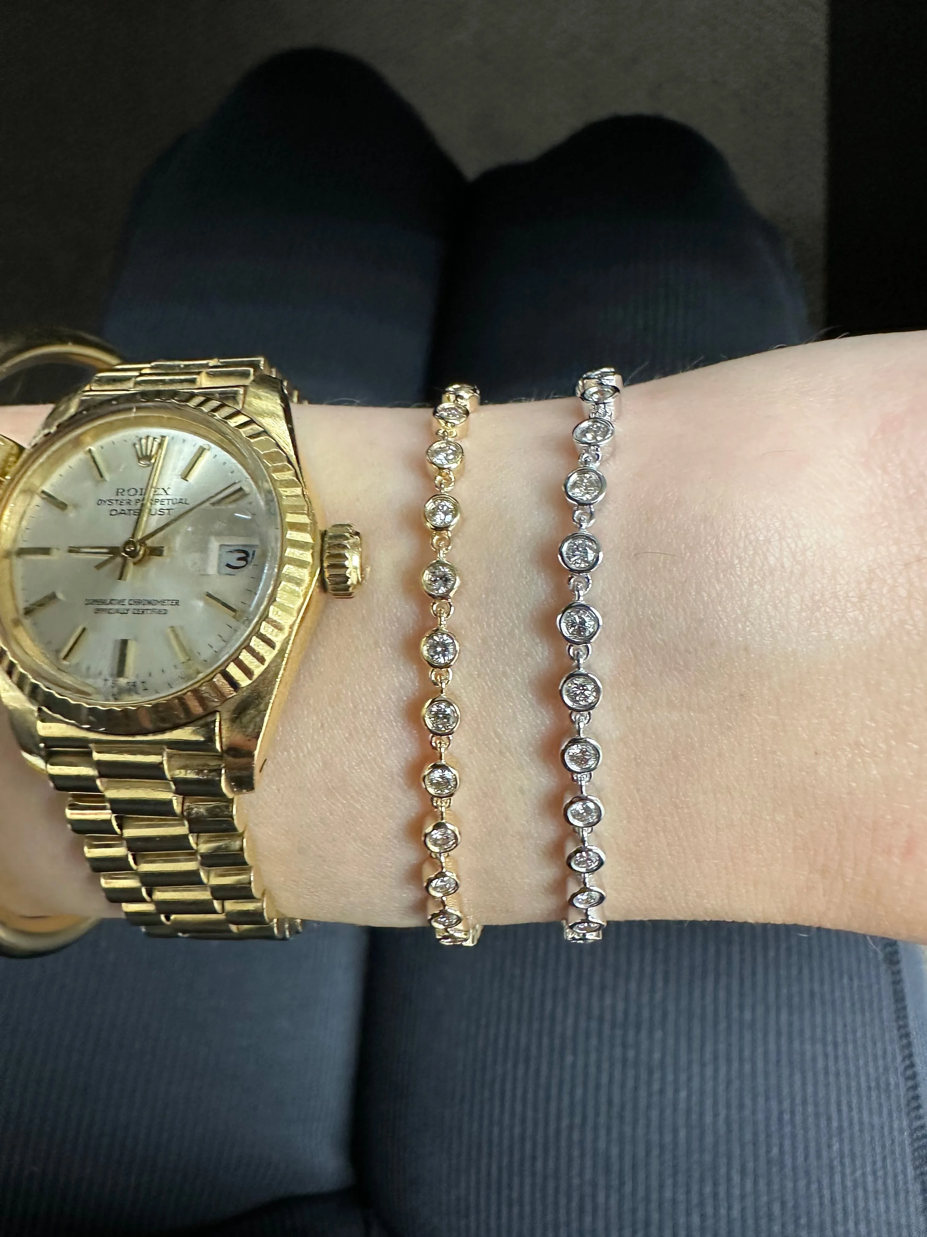 1.00 CARAT DIAMOND BEZEL BRACELET