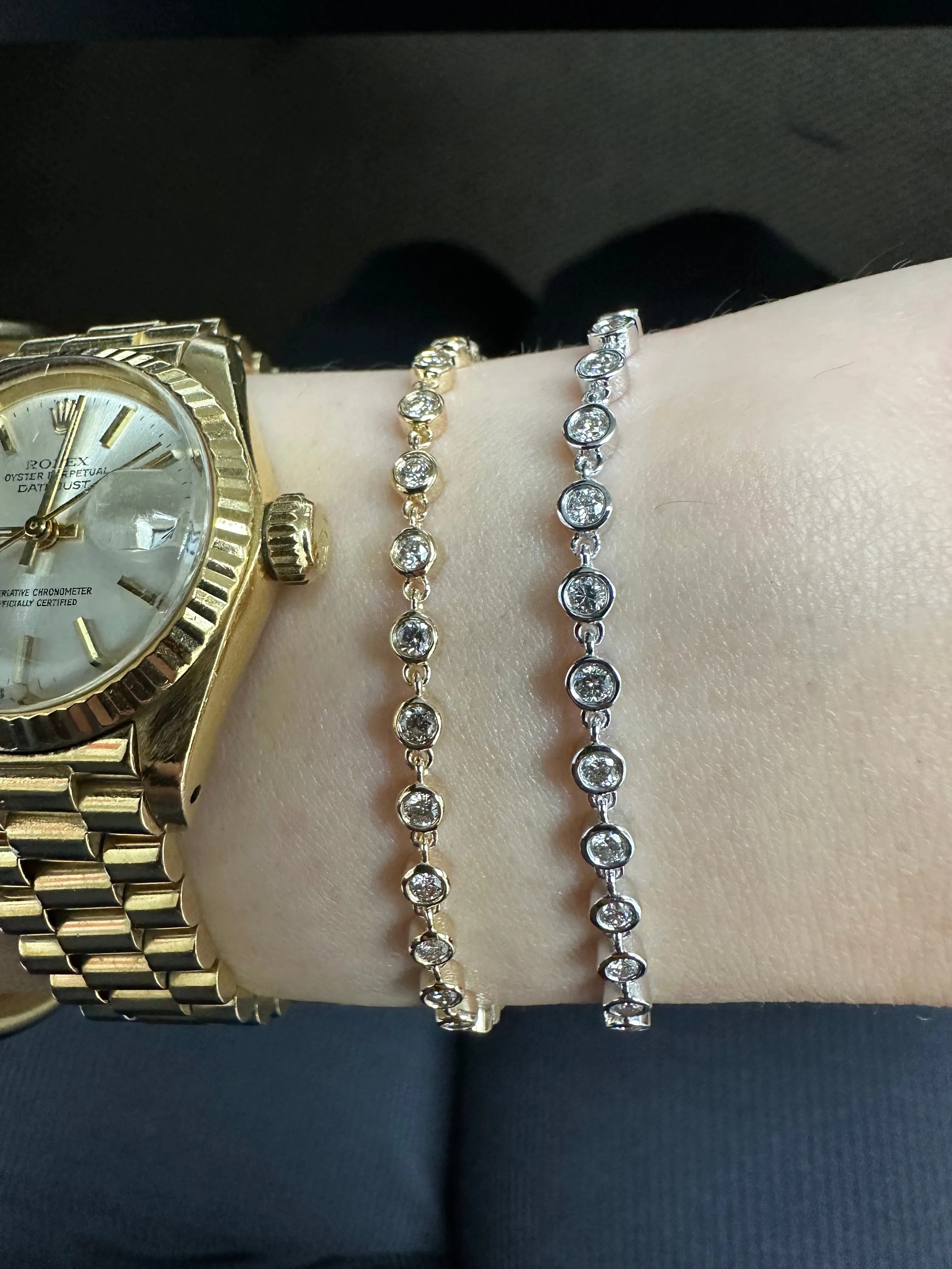 1.00 CARAT DIAMOND BEZEL BRACELET