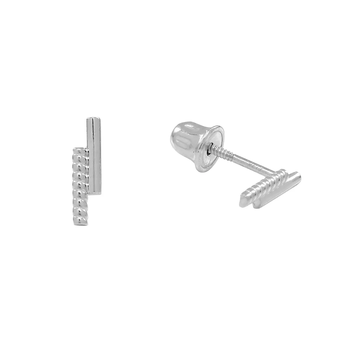 10k Solid Gold Double Bar Studs