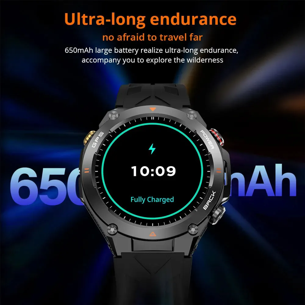 1.45 Inch Gps Smartwatch With Hd Display & Phone Calls - 650Mah