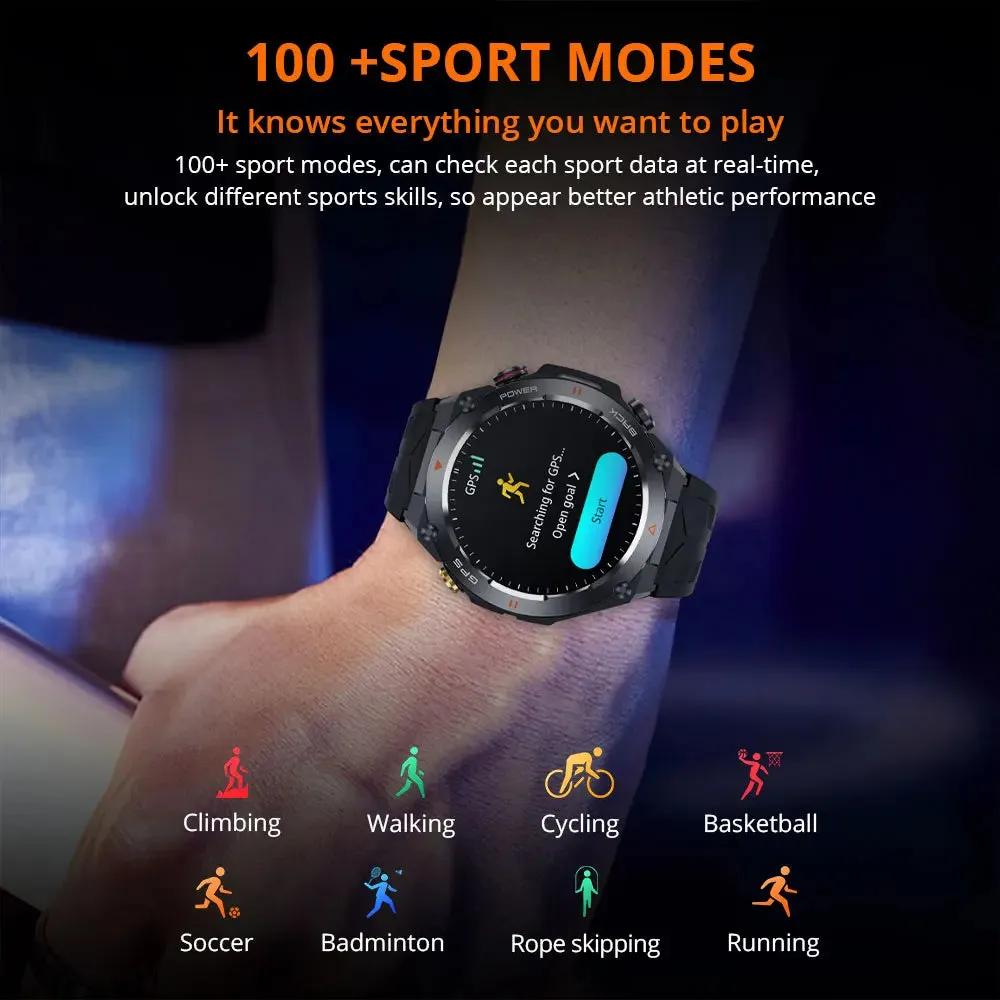 1.45 Inch Gps Smartwatch With Hd Display & Phone Calls - 650Mah