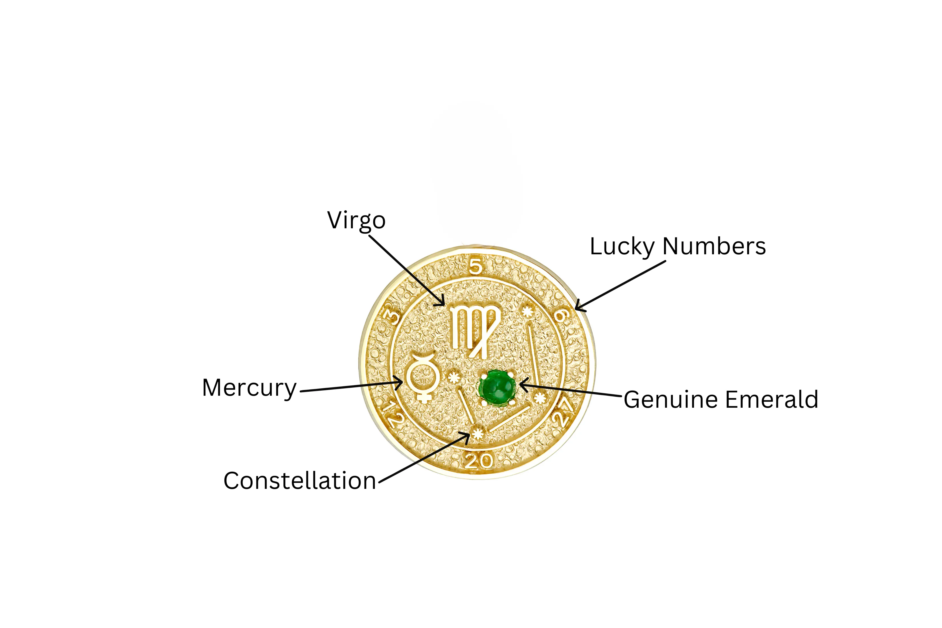14K Gold Virgo Talisman Bracelet
