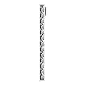 14K White 26.4x2.1 mm Sculptural-Inspired Bar Pendant