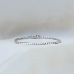14kw 3.0ctw Diamond Tennis Bracelet