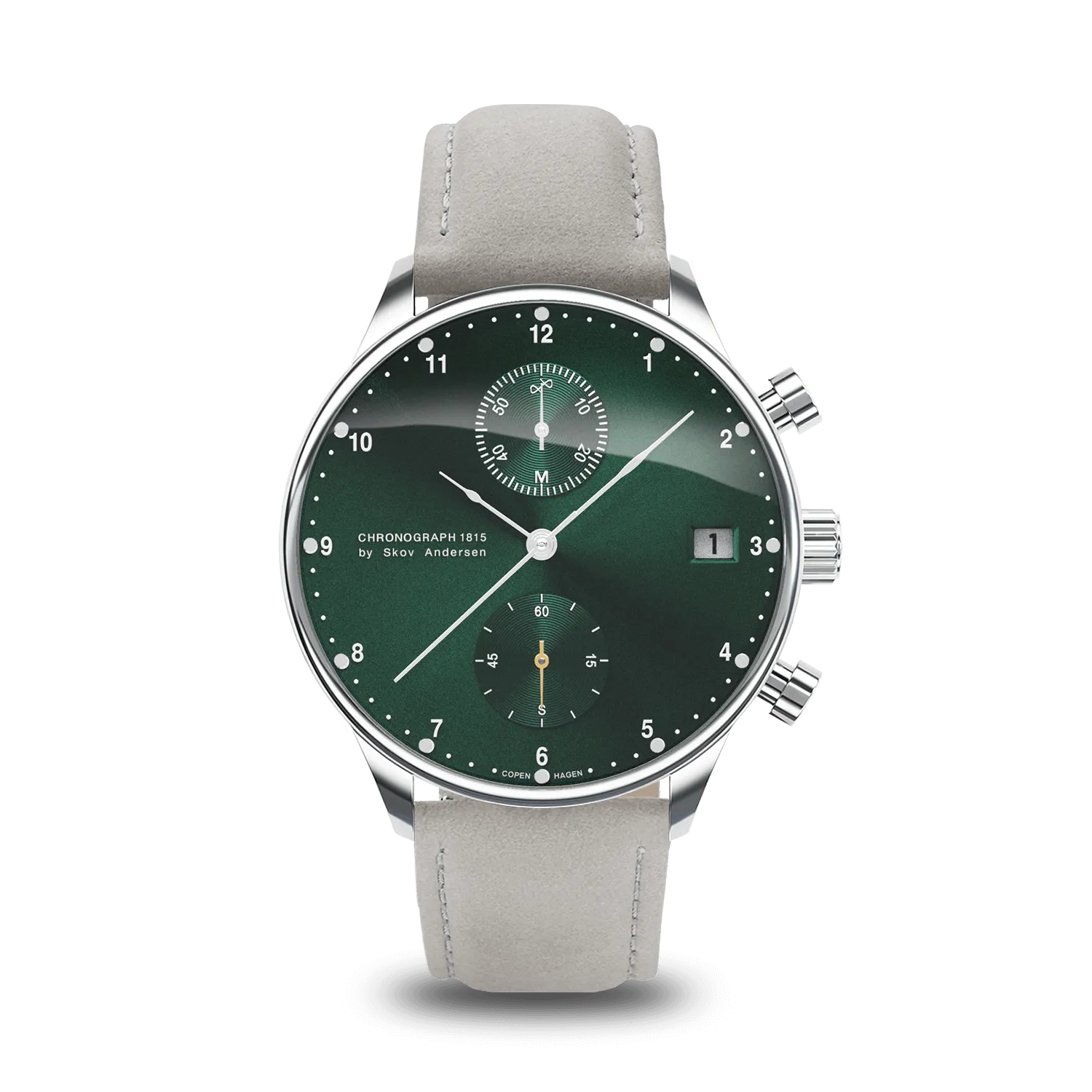 1815 Chronograph, Steel / Green Sunray