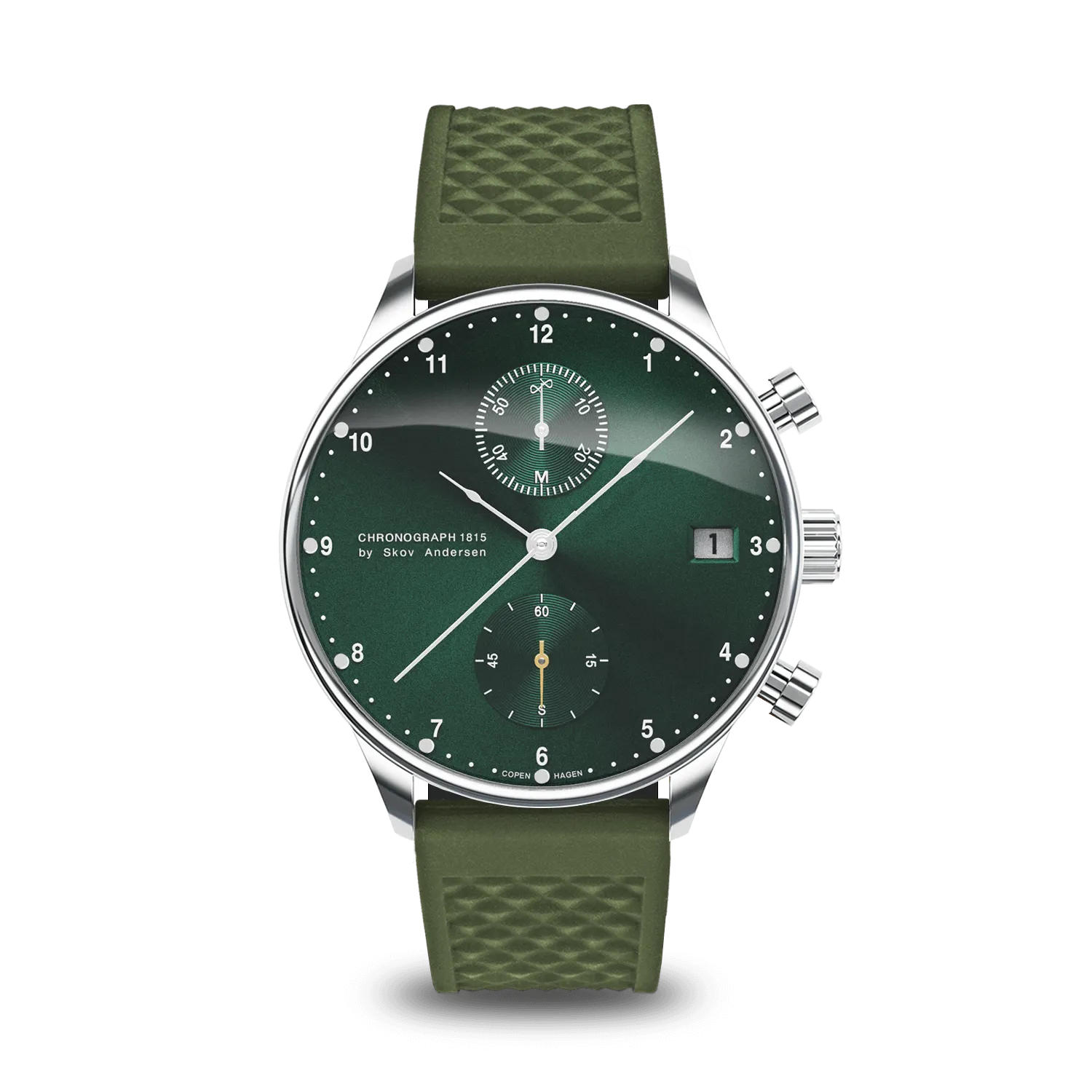 1815 Chronograph, Steel / Green Sunray