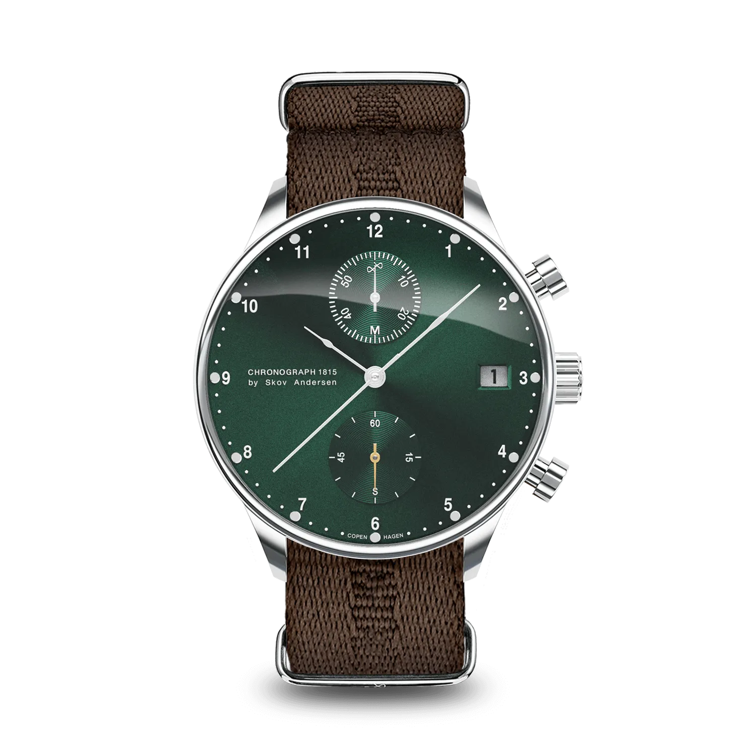 1815 Chronograph, Steel / Green Sunray