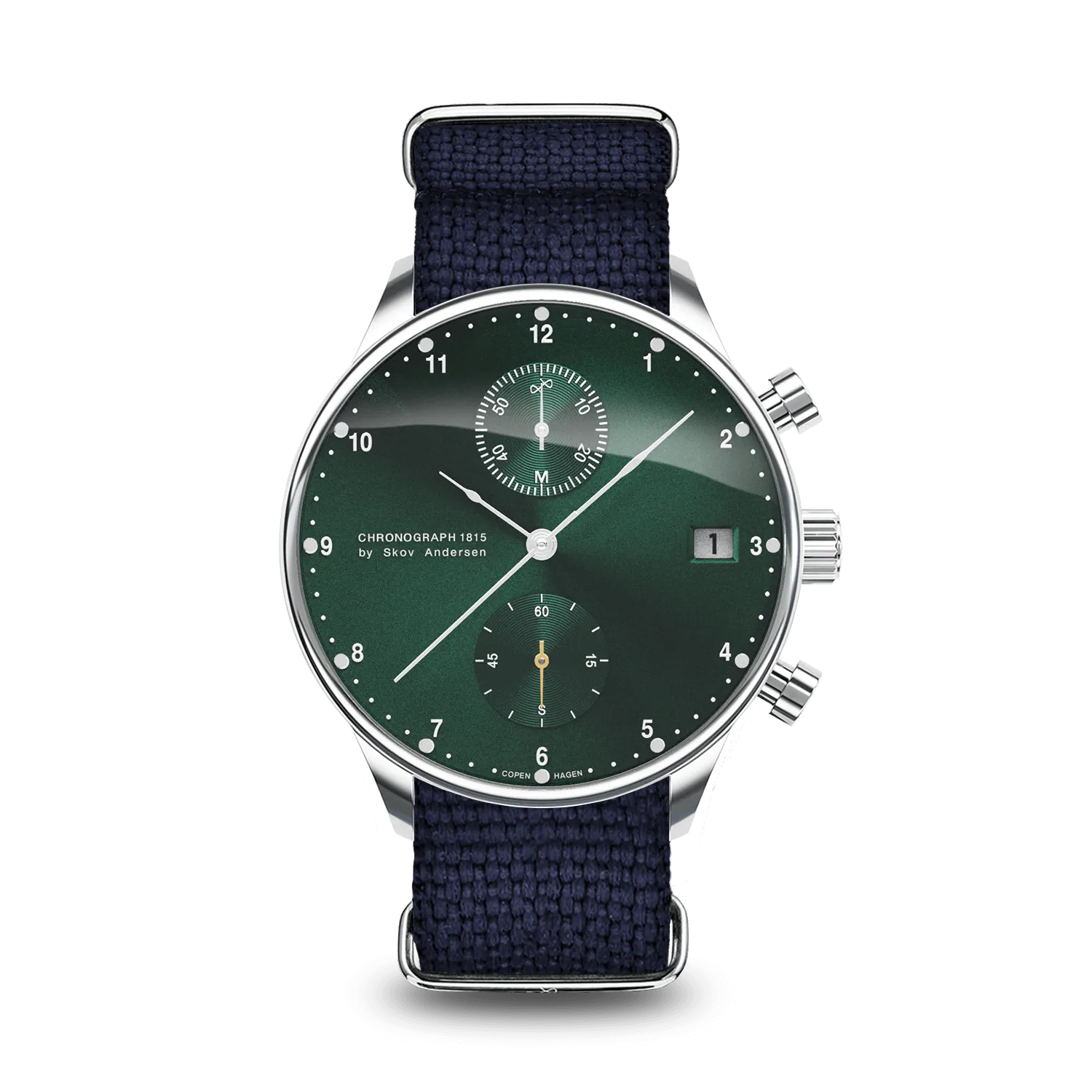 1815 Chronograph, Steel / Green Sunray