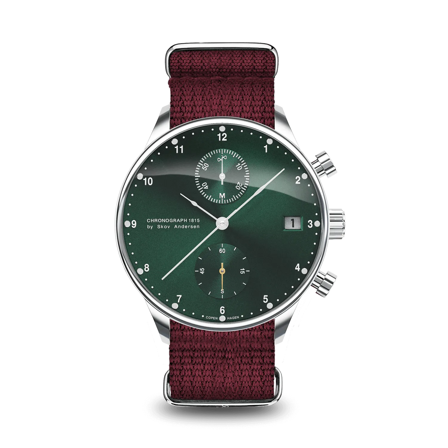 1815 Chronograph, Steel / Green Sunray