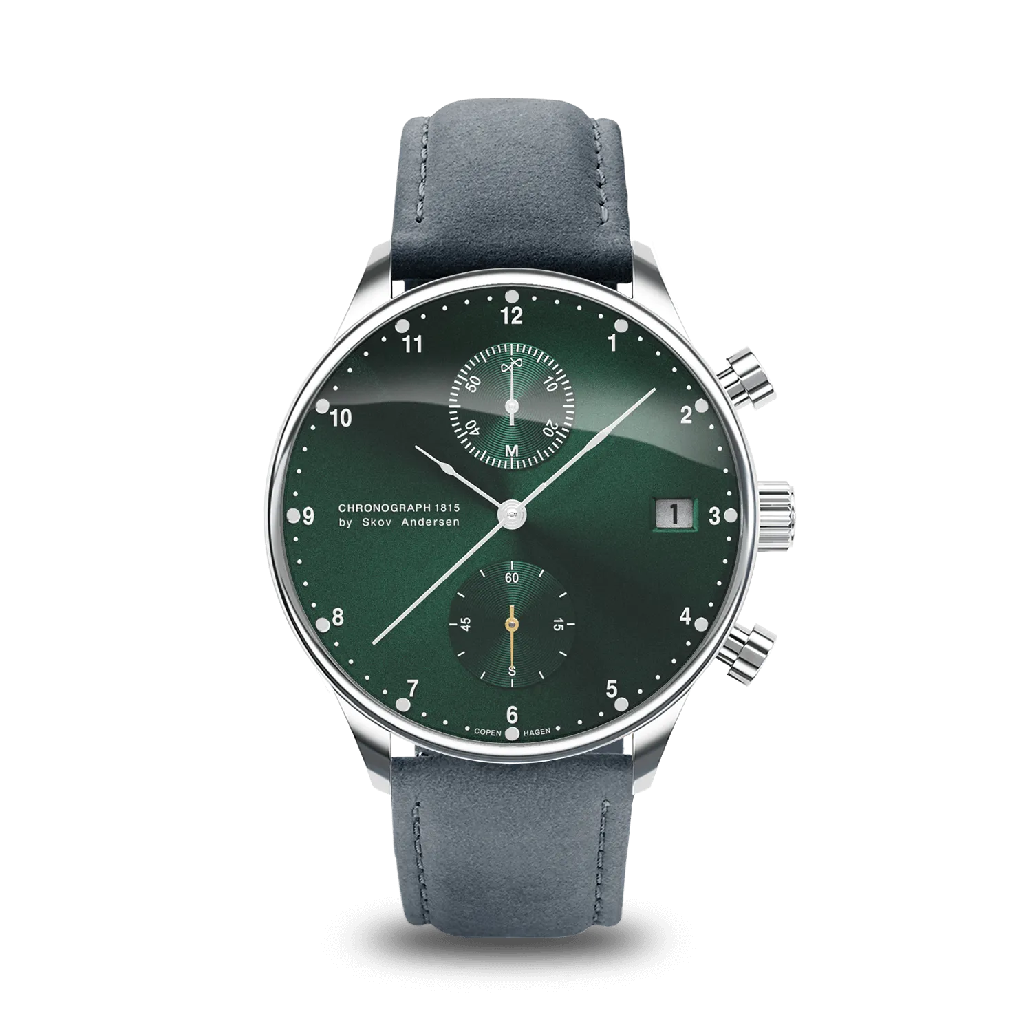 1815 Chronograph, Steel / Green Sunray