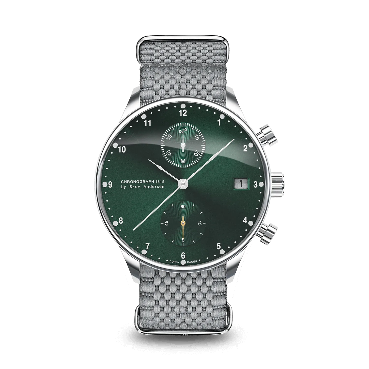 1815 Chronograph, Steel / Green Sunray