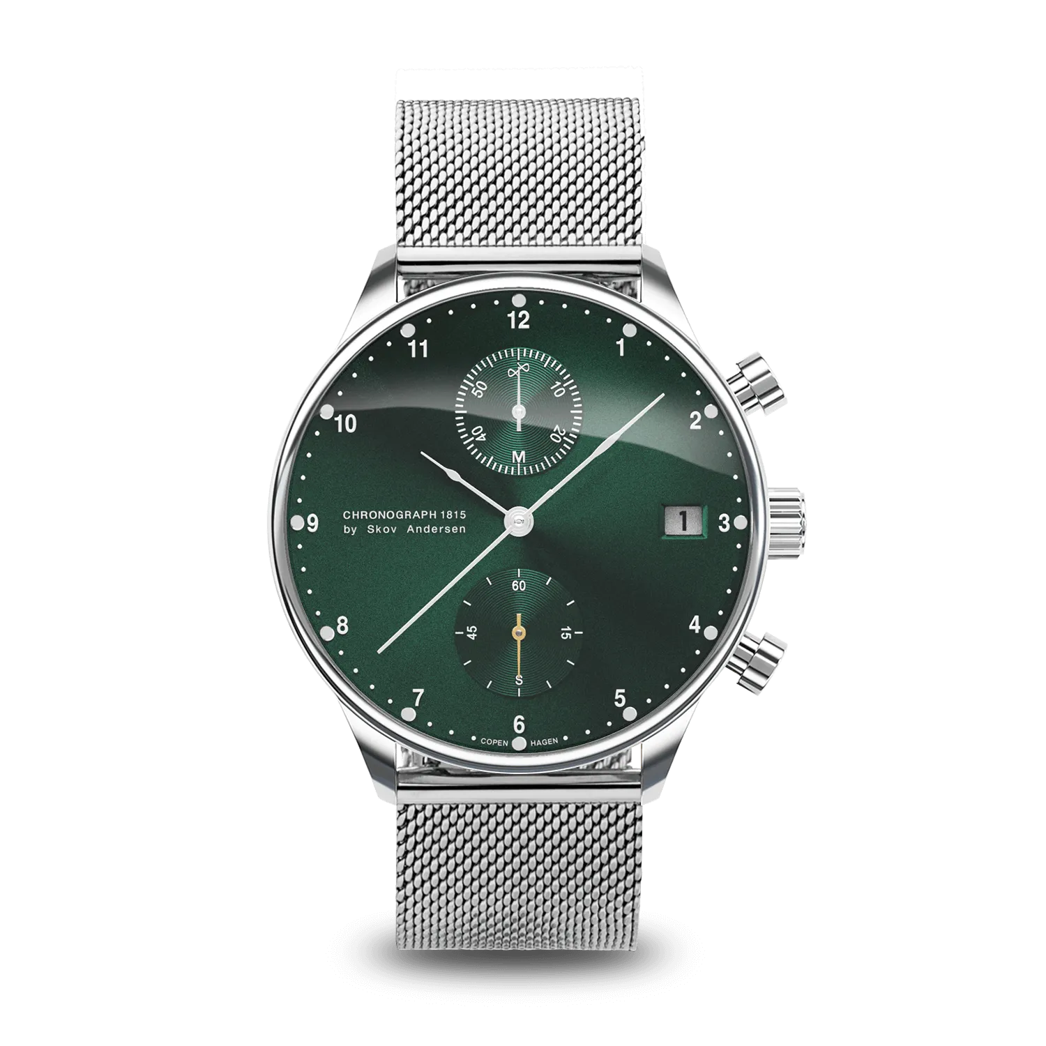1815 Chronograph, Steel / Green Sunray