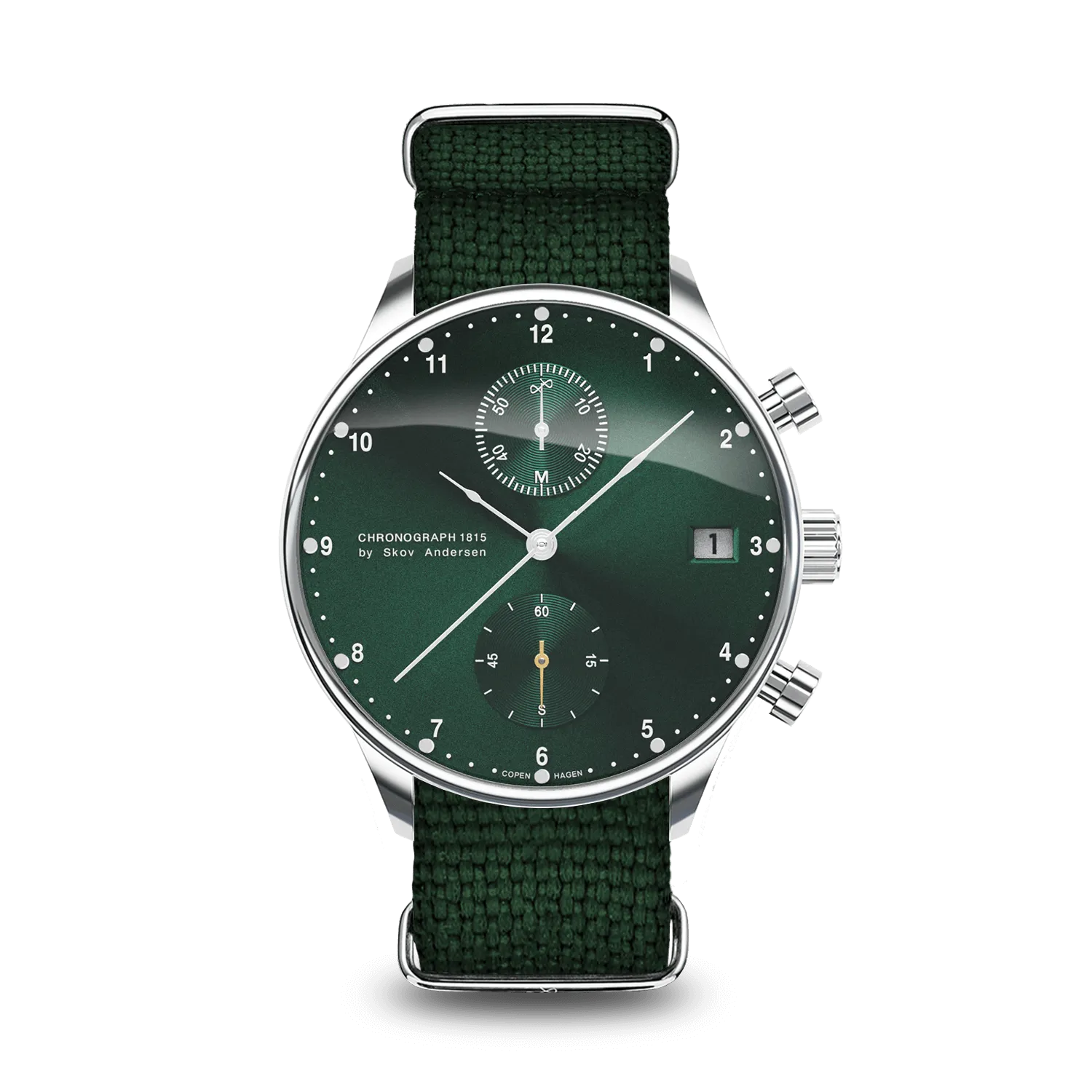 1815 Chronograph, Steel / Green Sunray