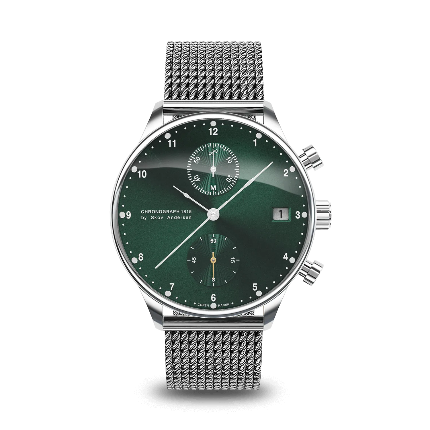 1815 Chronograph, Steel / Green Sunray