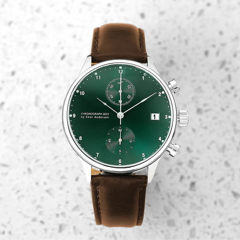 1815 Chronograph, Steel / Green Sunray