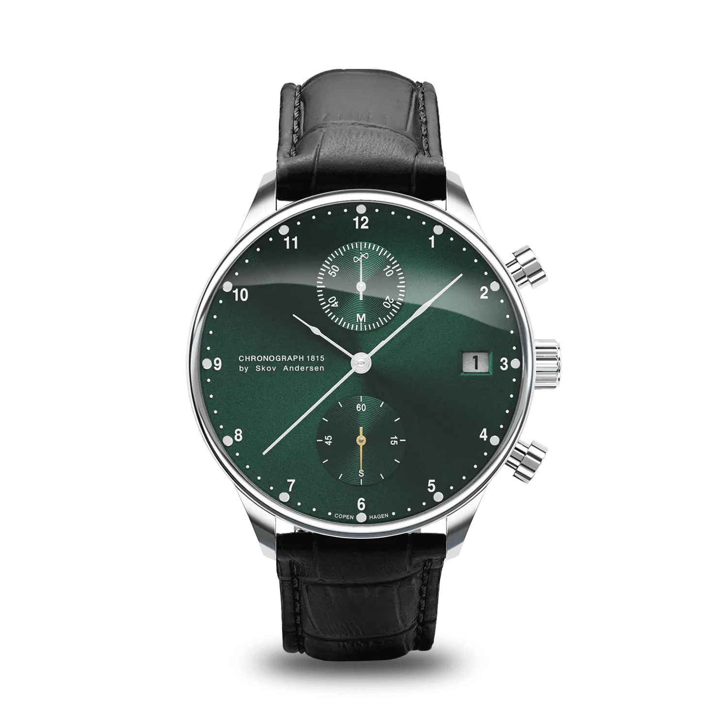 1815 Chronograph, Steel / Green Sunray
