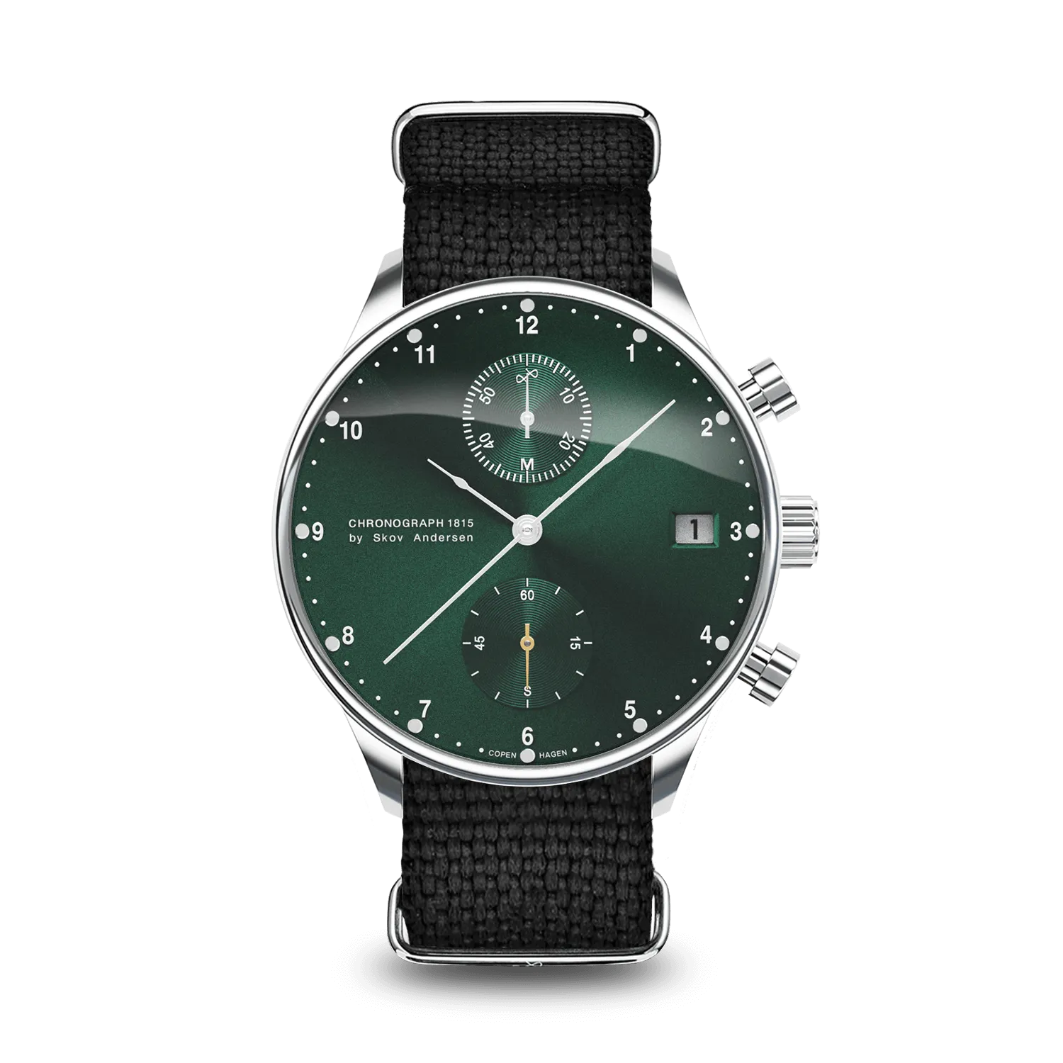 1815 Chronograph, Steel / Green Sunray