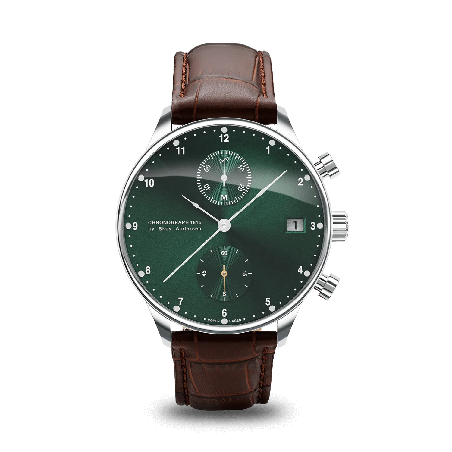 1815 Chronograph, Steel / Green Sunray