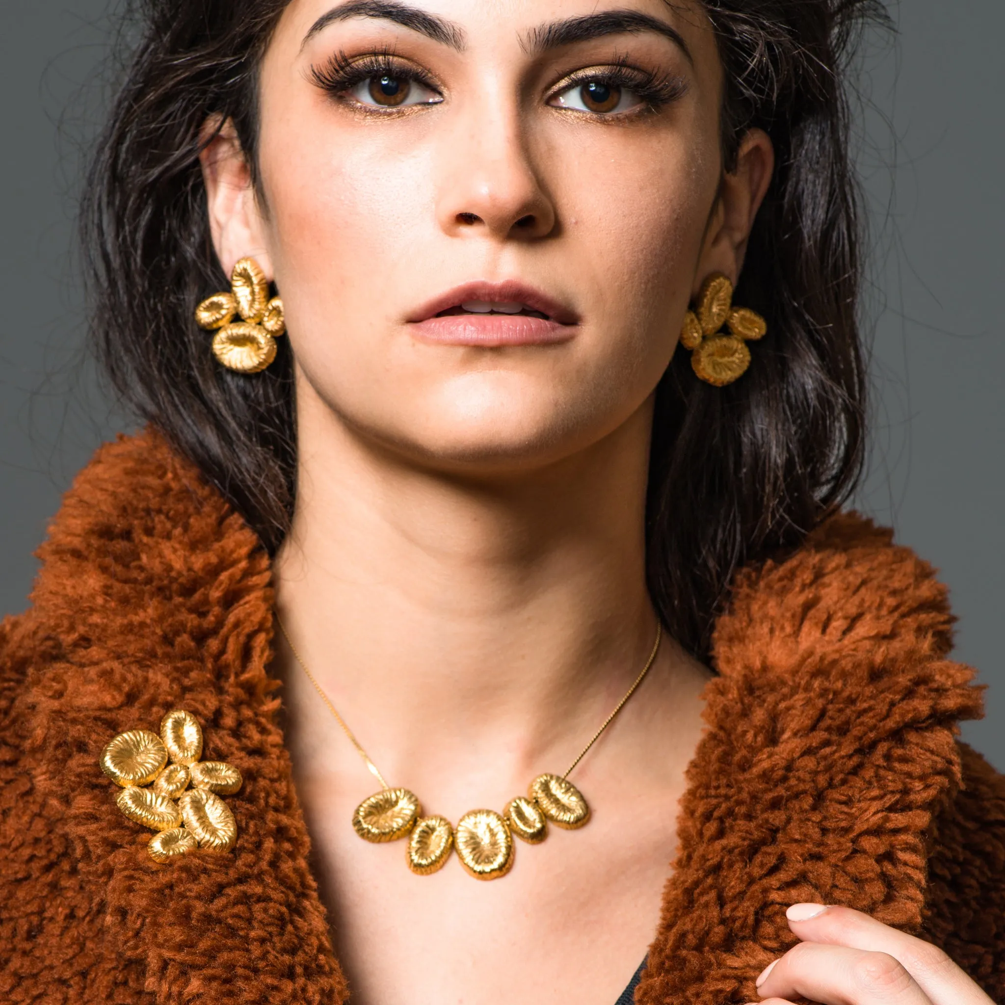 18K Gold-Plated Silver Maldivas Brooch