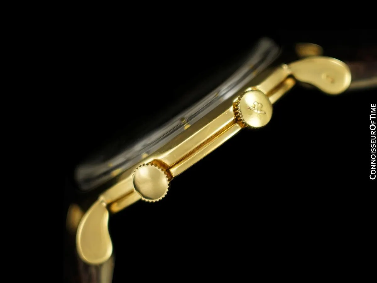 1952 Jaeger-LeCoultre Memovox for Gubelin Ipsovox Mens Alarm Reveil Watch - 18K Gold