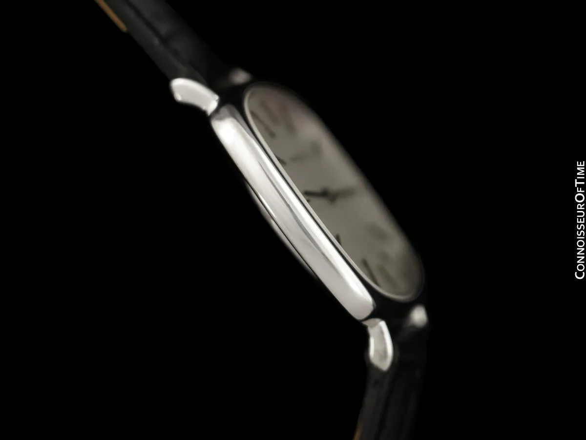 1974 Audemars Piguet Vintage Mens Full Size TV Shaped Dress Watch - 18K White Gold