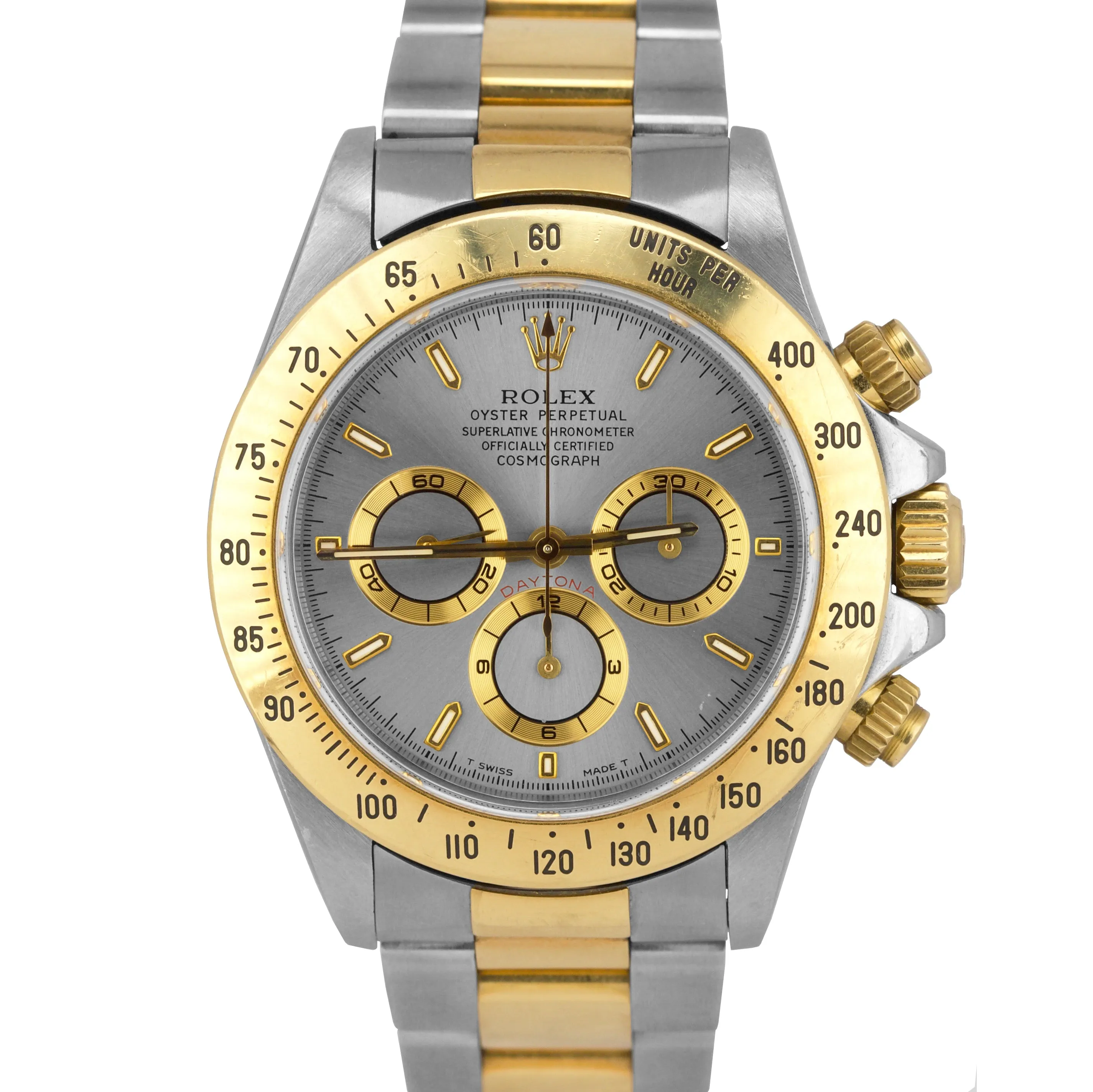 1999 UNPOLISHED Rolex Daytona Cosmograph Zenith U 16523 40mm Slate Watch PAPERS
