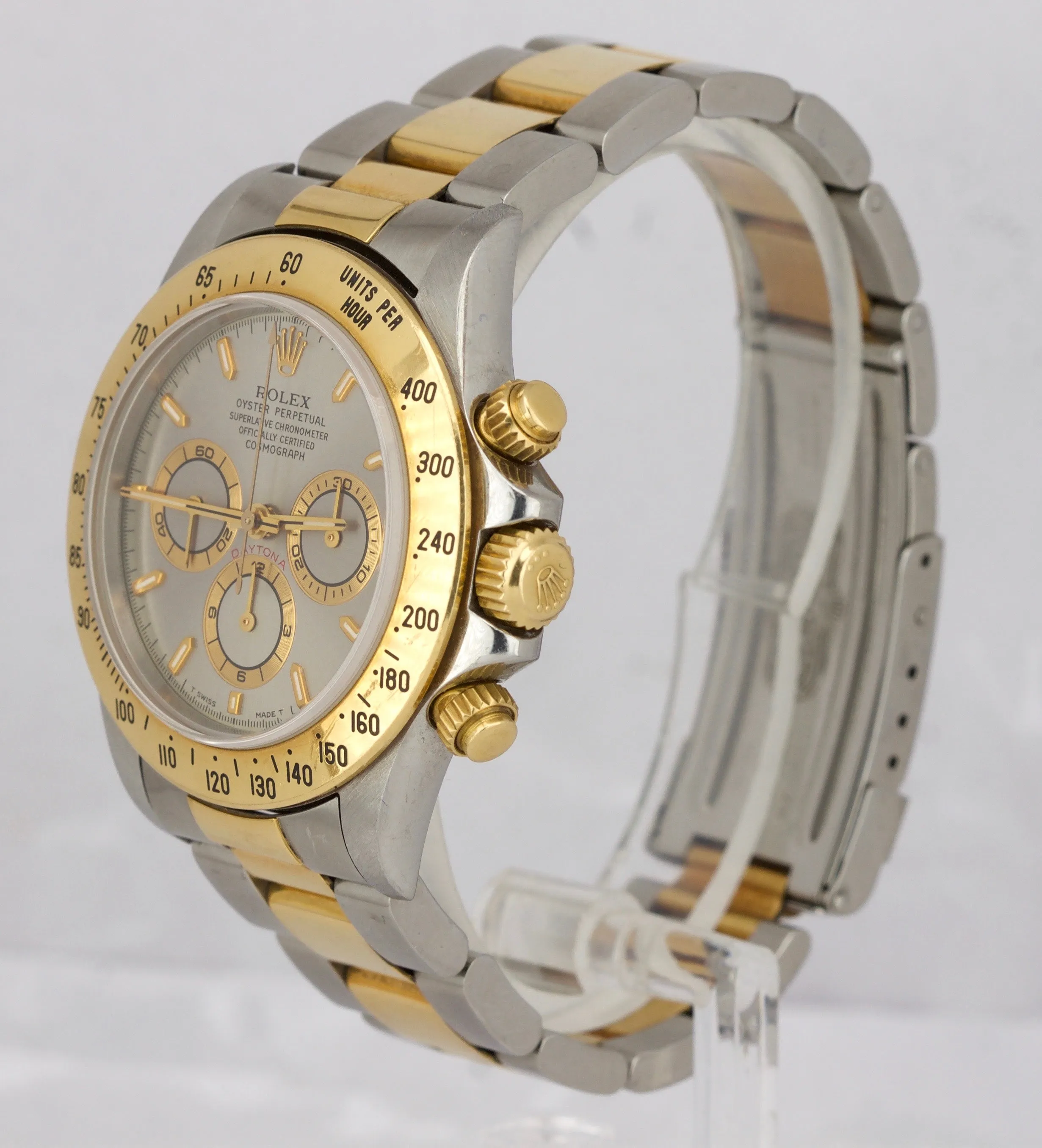 1999 UNPOLISHED Rolex Daytona Cosmograph Zenith U 16523 40mm Slate Watch PAPERS