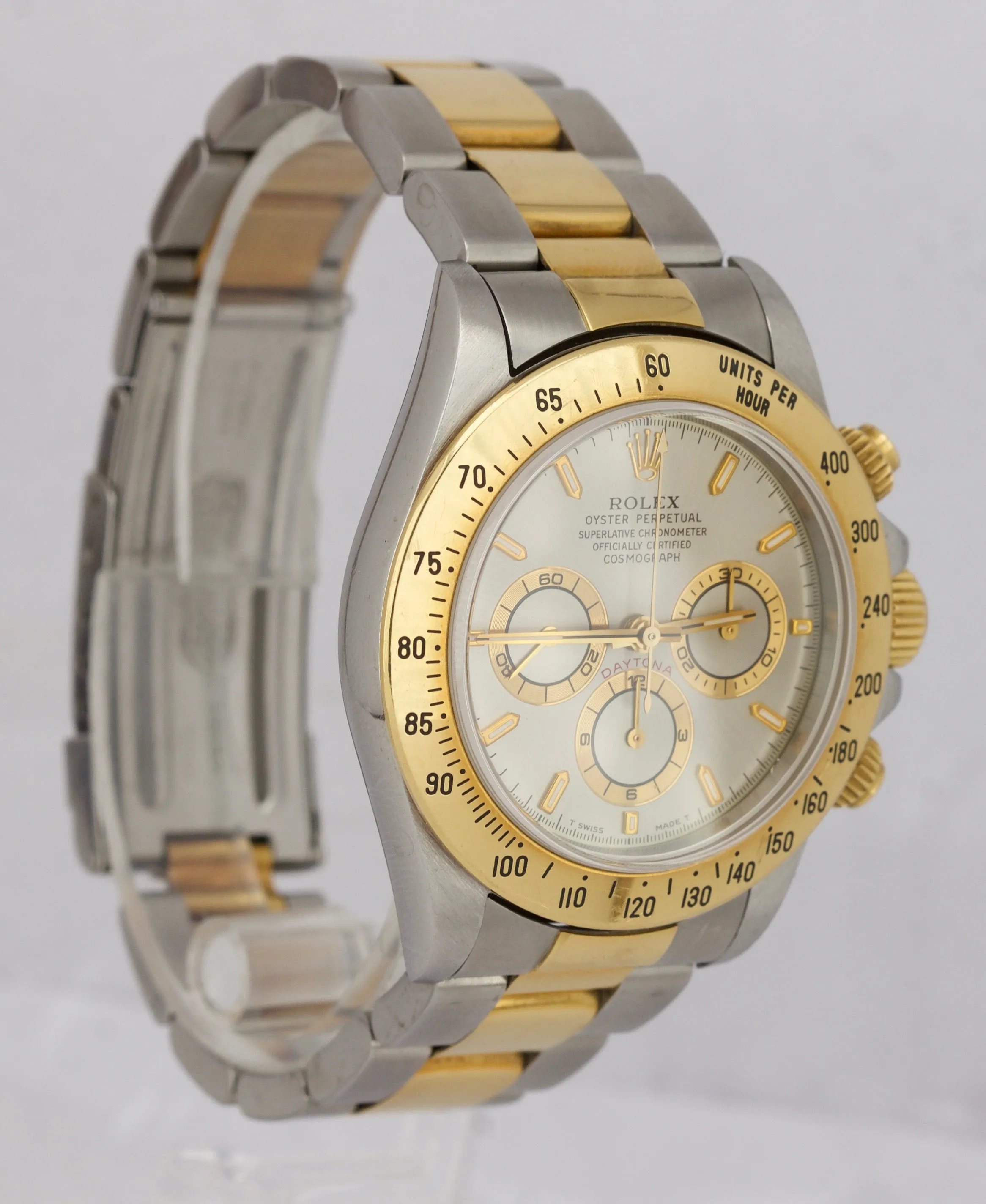 1999 UNPOLISHED Rolex Daytona Cosmograph Zenith U 16523 40mm Slate Watch PAPERS