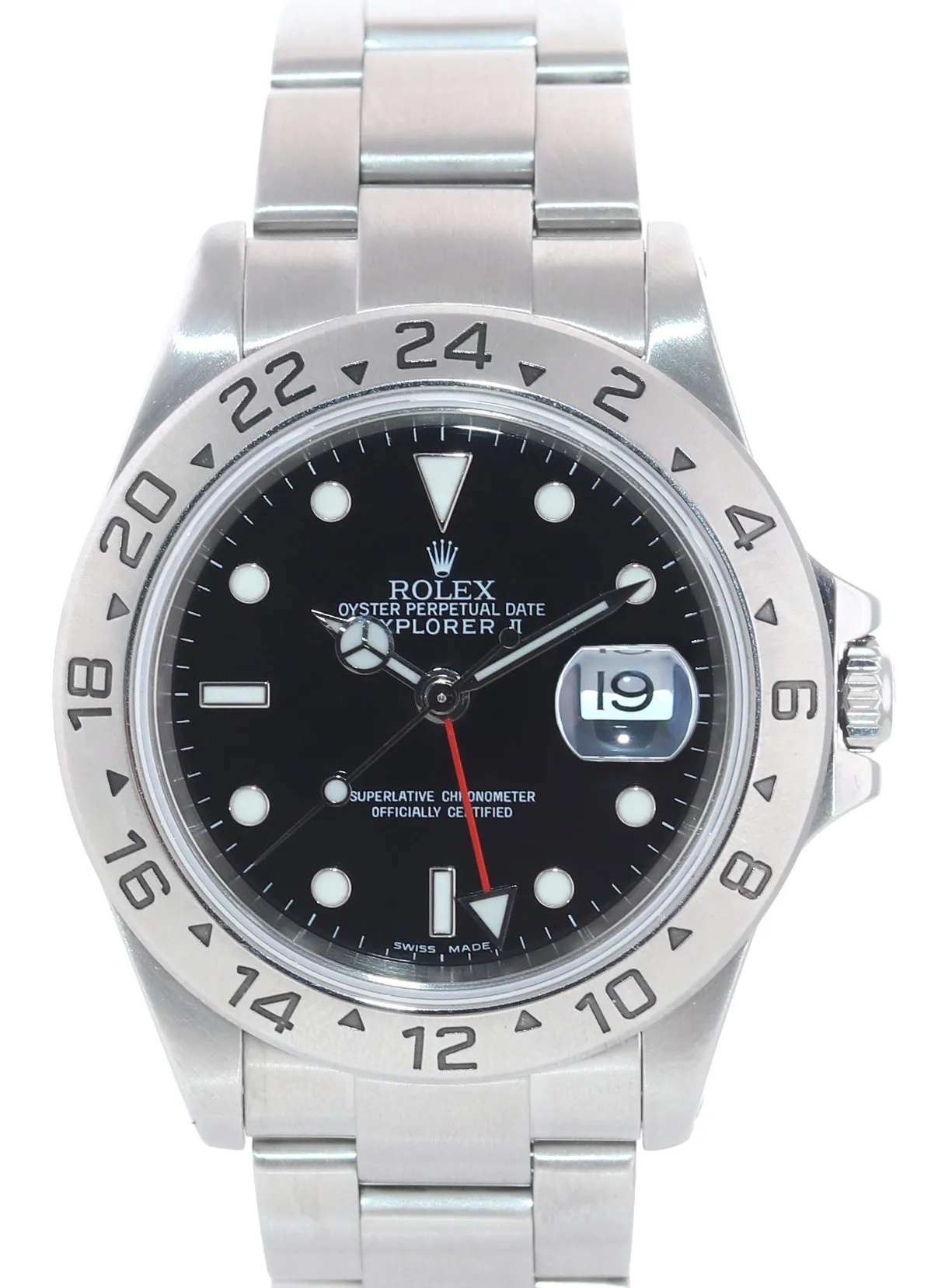 2000 Rolex Explorer II 16570 Black Date GMT 40mm Oyster Watch Box