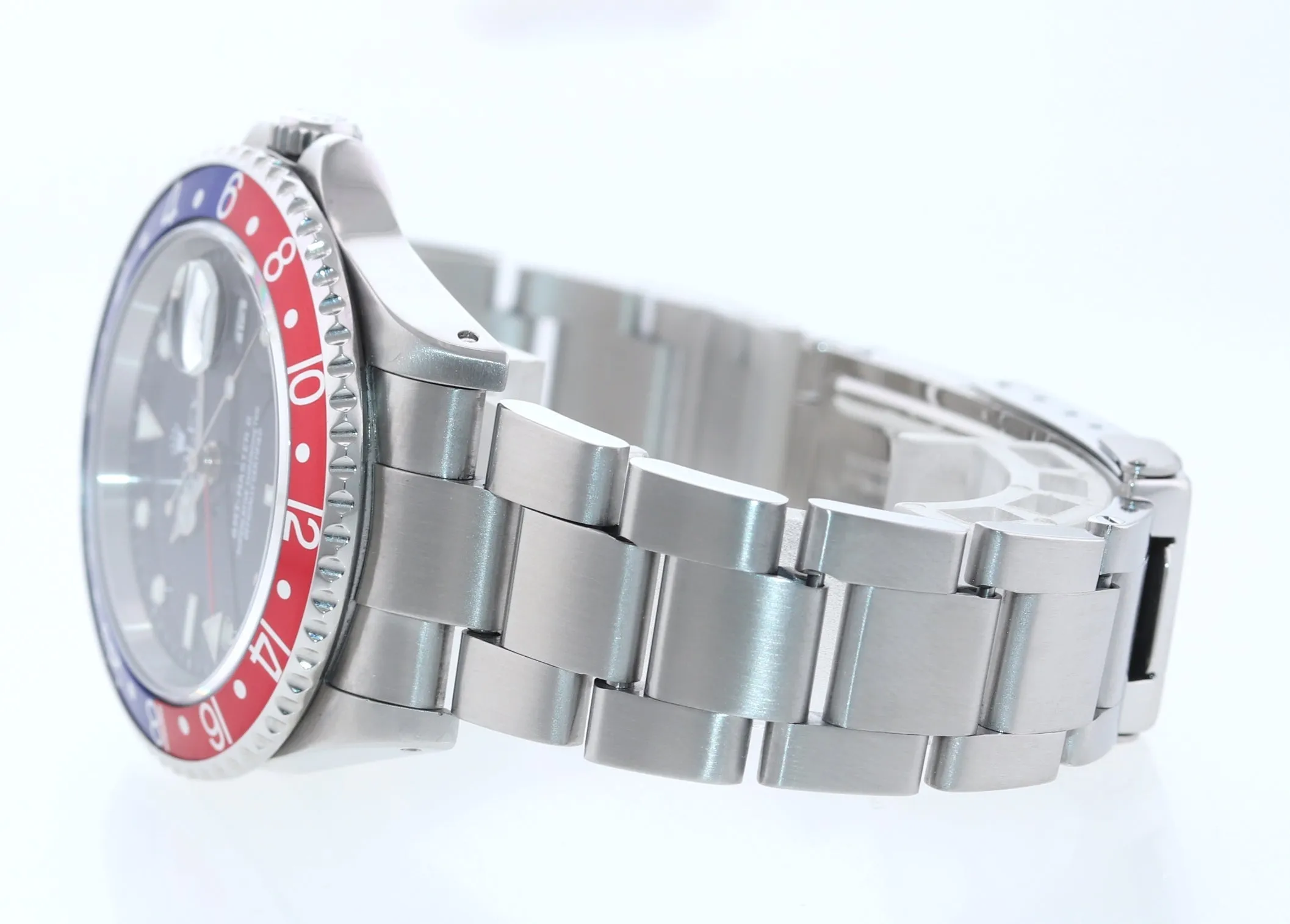 2000 Rolex GMT-Master II Pepsi 40mm Steel Blue Red 16710 Watch Box