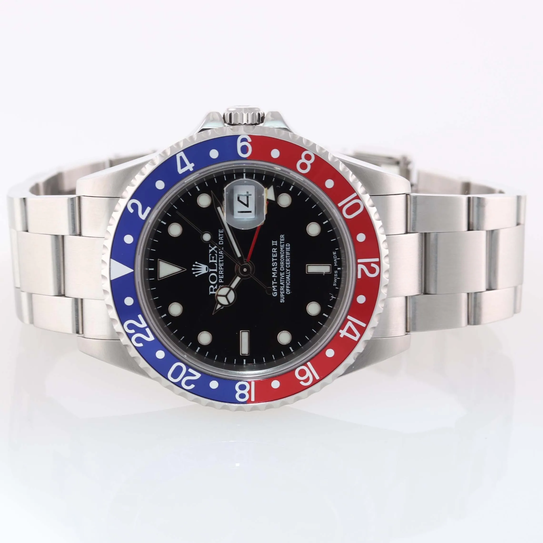 2005 Rolex GMT-Master 2 Pepsi Steel Blue Red 16710 40mm Watch Box