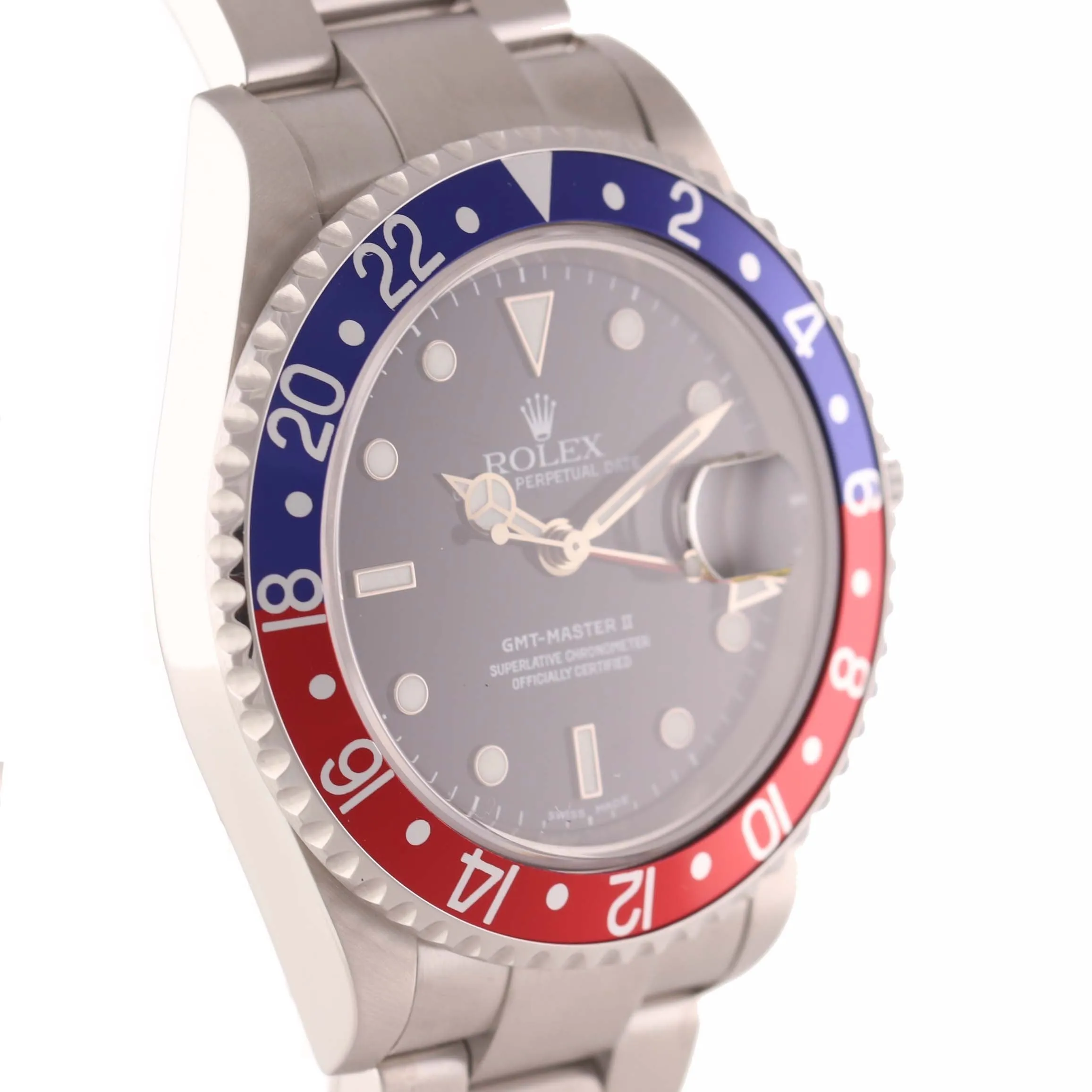 2005 Rolex GMT-Master 2 Pepsi Steel Blue Red 16710 40mm Watch Box