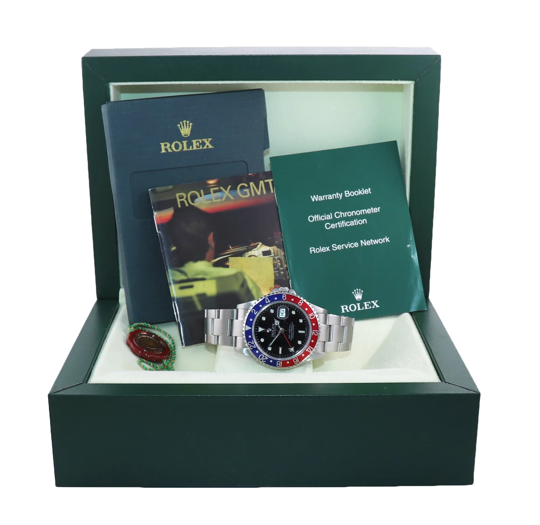 2006 ERROR STICK Rolex GMT-Master 2 Pepsi Blue Red Steel 16710 Watch No Hole Box
