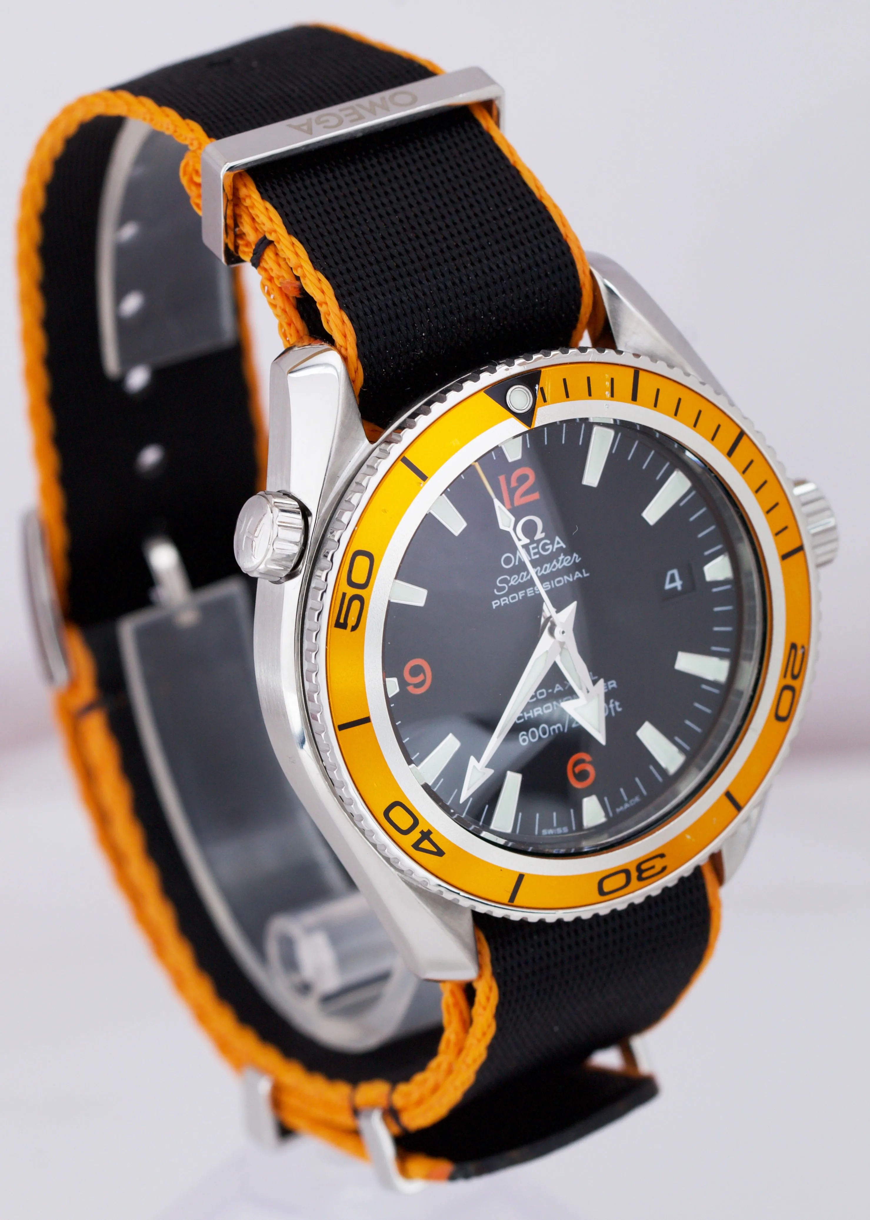 2006 Omega Seamaster Planet Ocean Black Orange 42mm Stainless Watch 2909.50.38