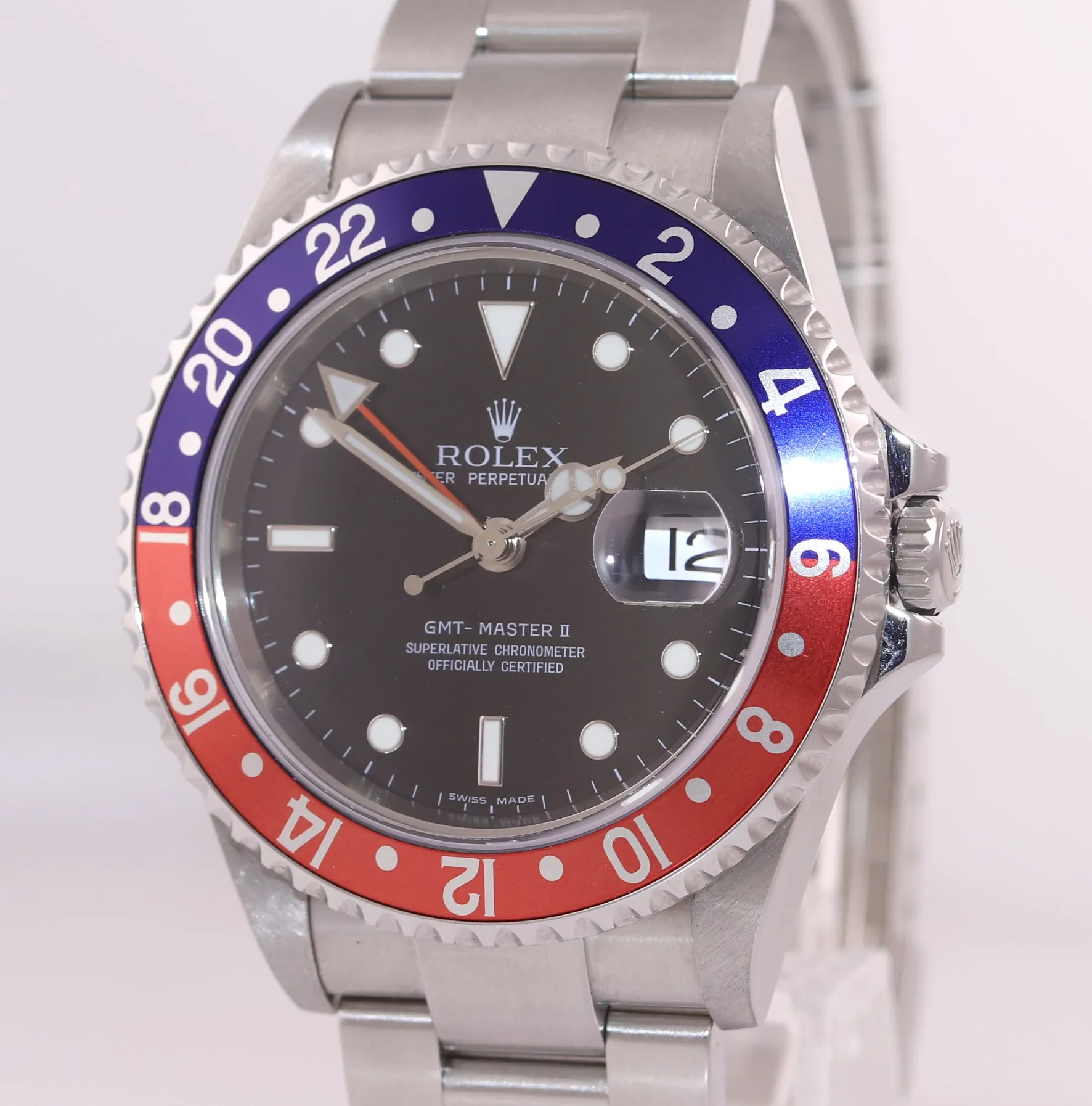 2007 UNPOLISHED Rolex GMT-Master 2 Pepsi Steel 16710 Error Rectangular Watch Box