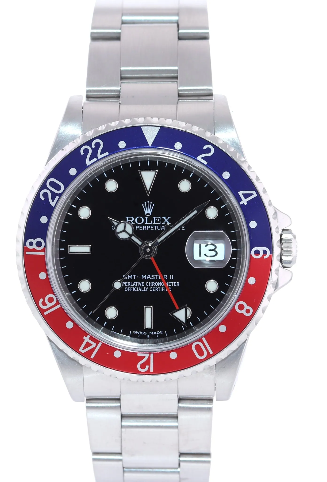 2017 RSC PAPERS Rolex GMT-Master 2 Pepsi Blue Red Steel 40mm 16710 Watch Box