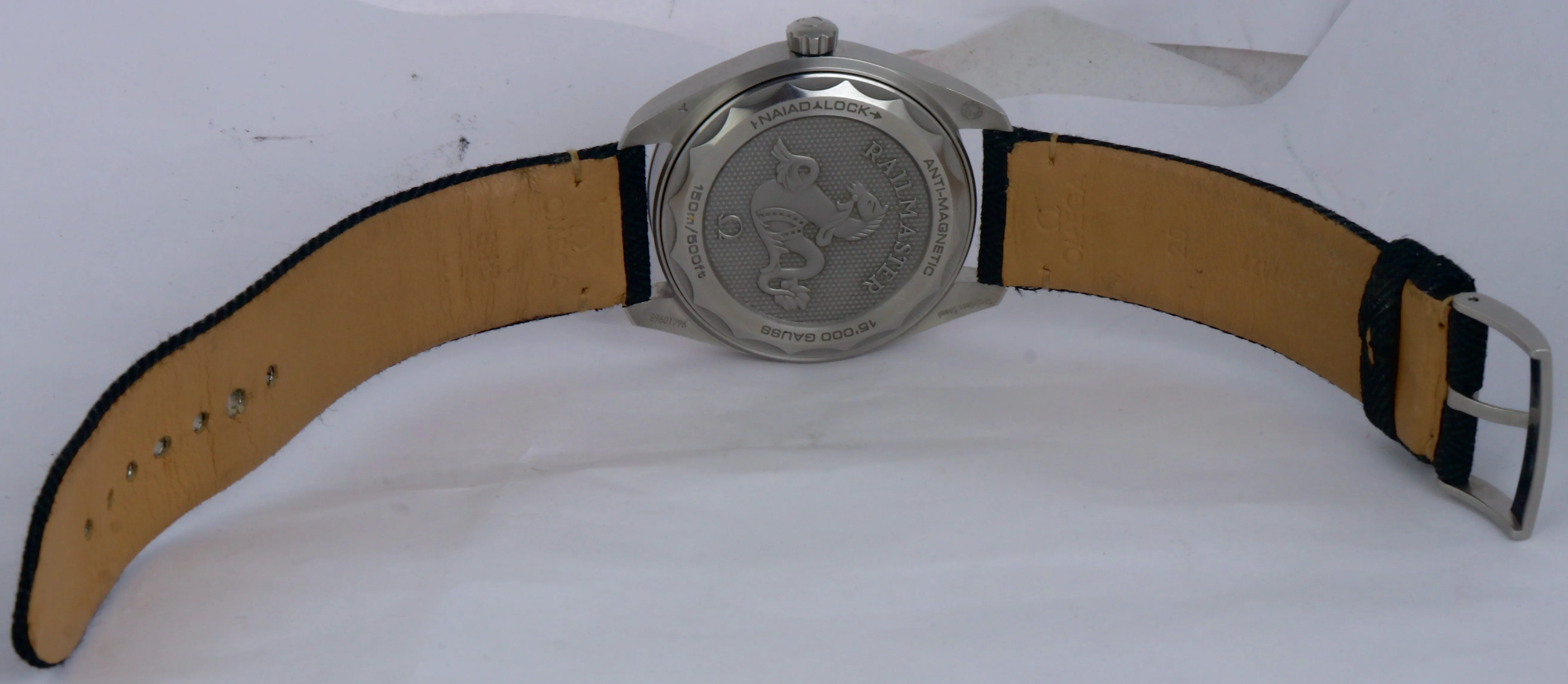2018 Omega Railmaster Stainless 40mm Automatic Black Watch 220.12.40.20.01.001
