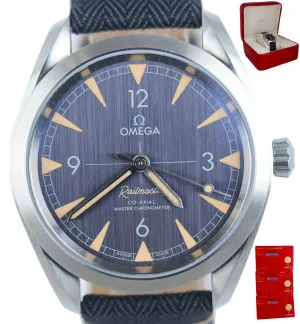 2018 Omega Railmaster Stainless 40mm Automatic Black Watch 220.12.40.20.01.001