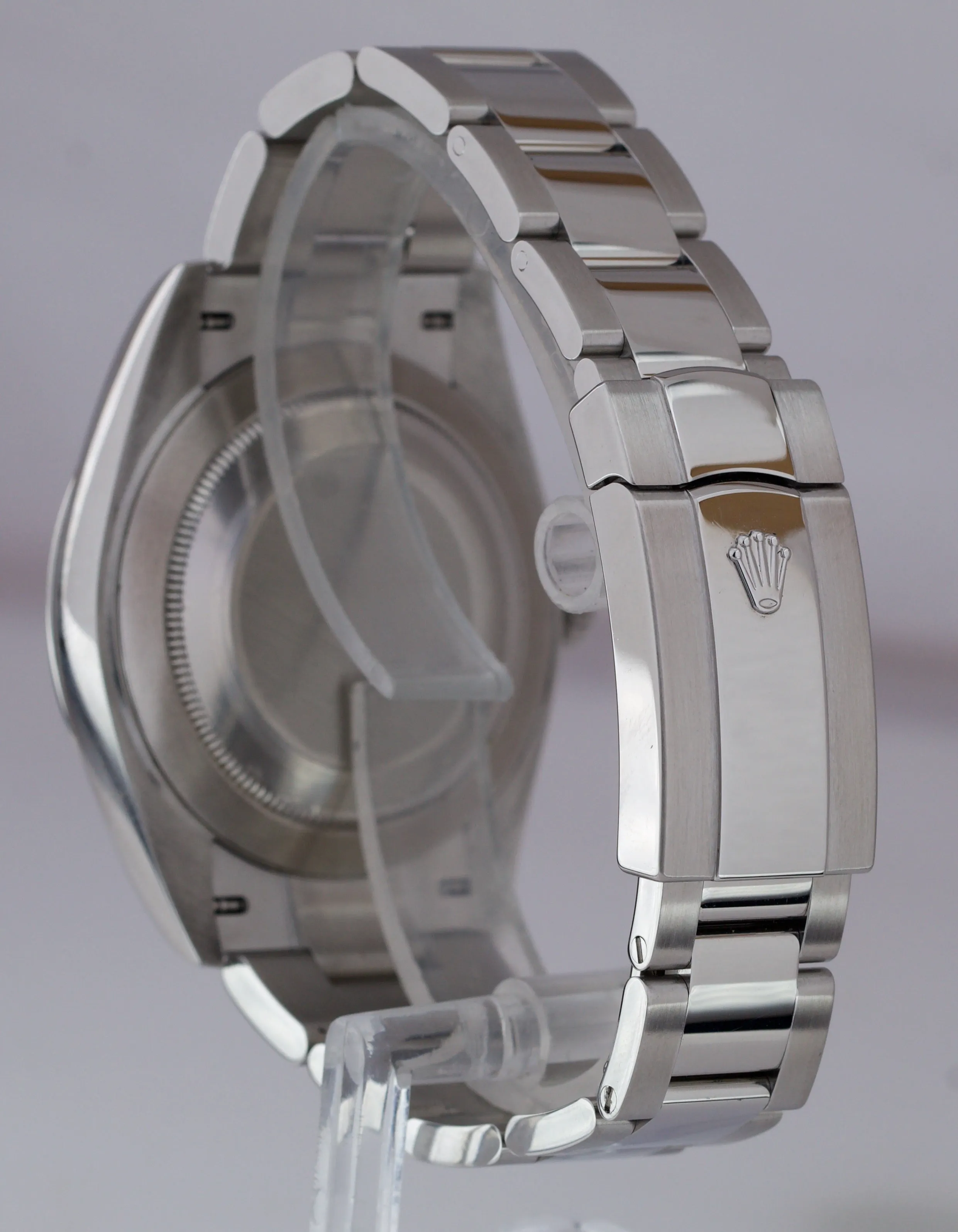 2019 MINT Rolex DateJust 41 Azzurro Blue Stainless Smooth Oyster Watch 126300