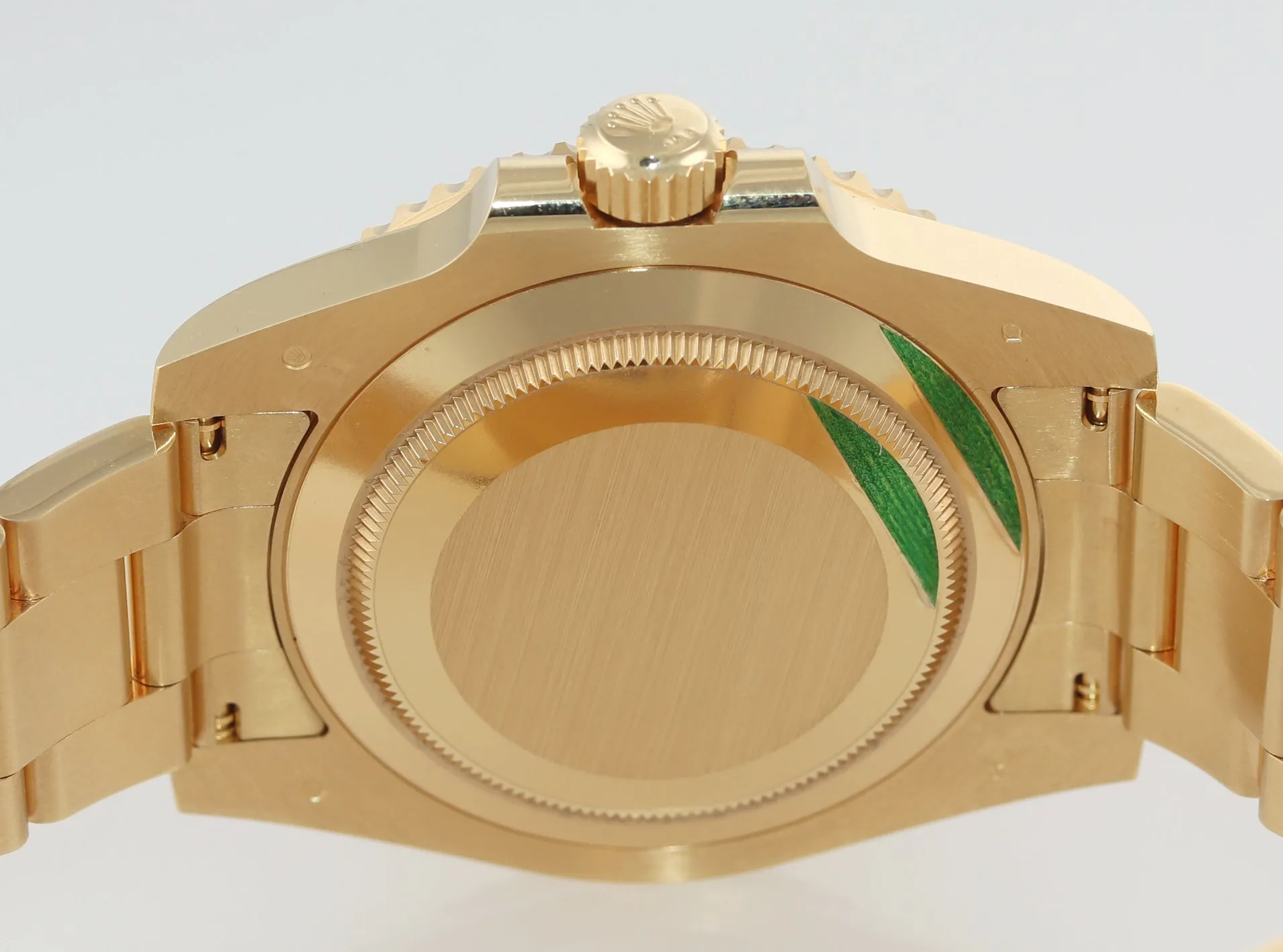 2020 PAPERS Rolex Sunburst Blue Ceramic 116618 18k Yellow Gold Watch Box