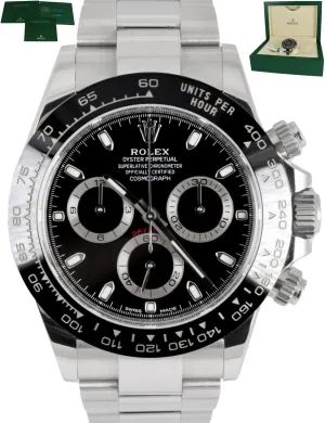 2020 Rolex Daytona Cosmograph 116500 LN 40mm Black Ceramic Chronograph Watch B P