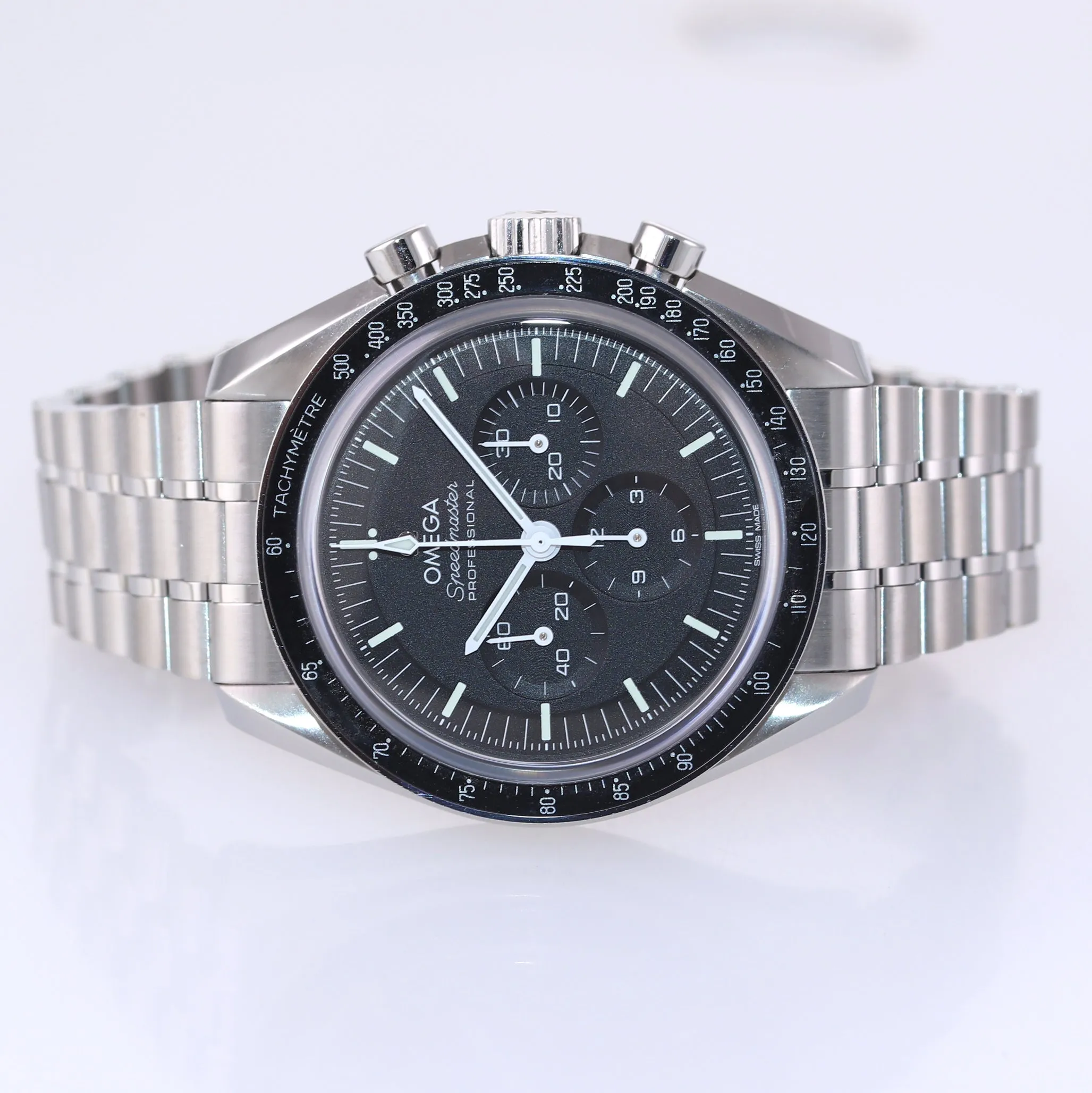 2021 NEW Omega Speedmaster 310.30.42.50.01.002 SAPPHIRE SANDWICH Steel Watch