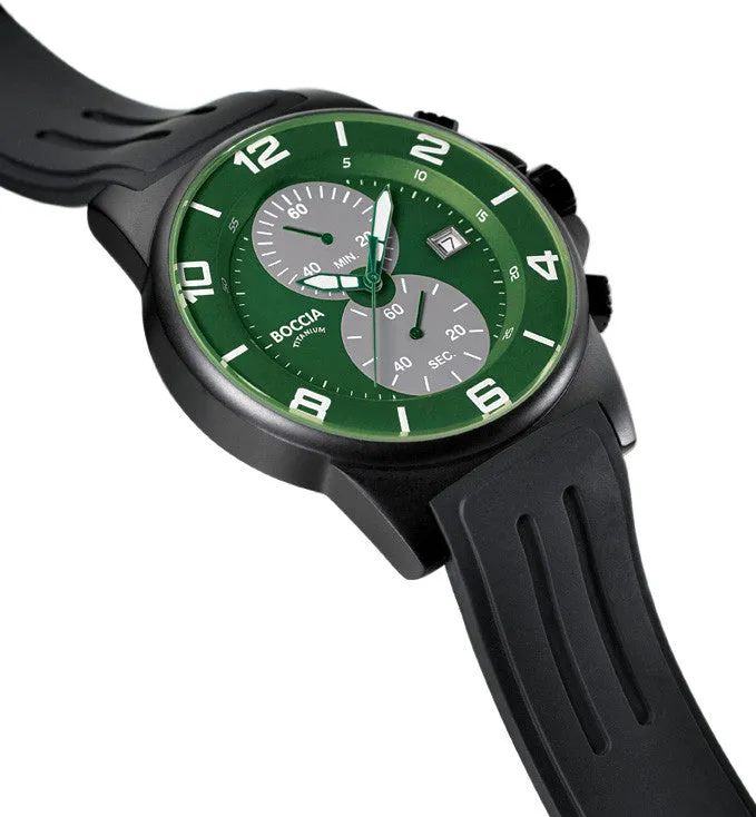 3777-14 MENS BOCCIA ID. TITANIUM WATCH