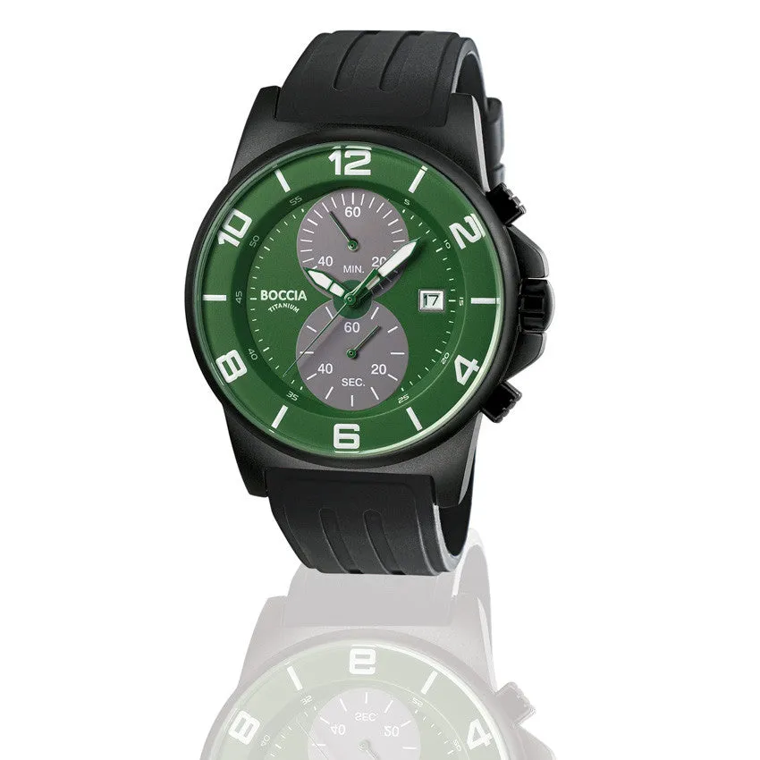 3777-14 MENS BOCCIA ID. TITANIUM WATCH