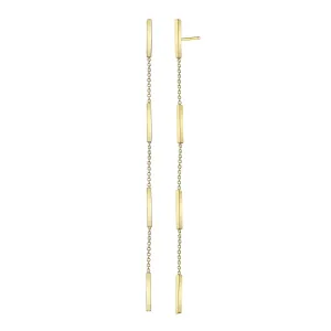 4 X Bar & Chain Drop Studs