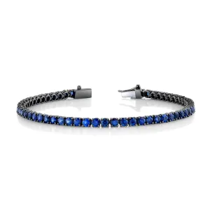 6.37 ctw. Sapphire Tennis Bracelet