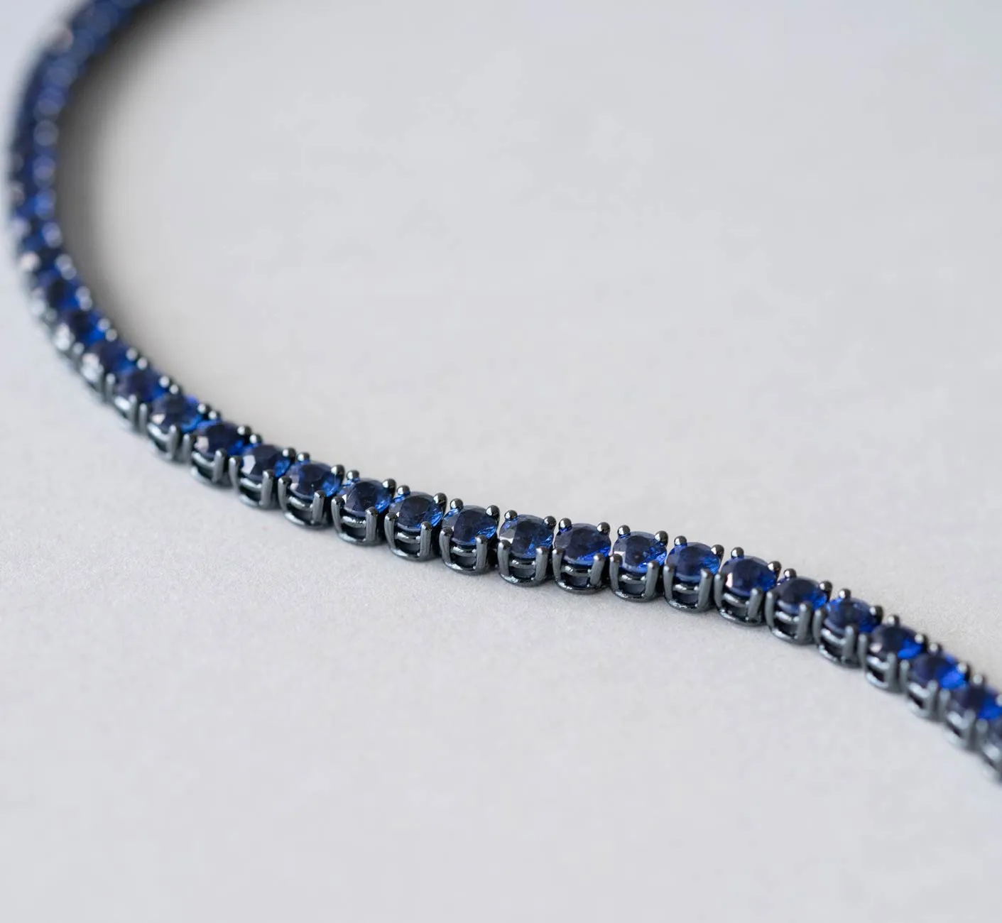 6.37 ctw. Sapphire Tennis Bracelet